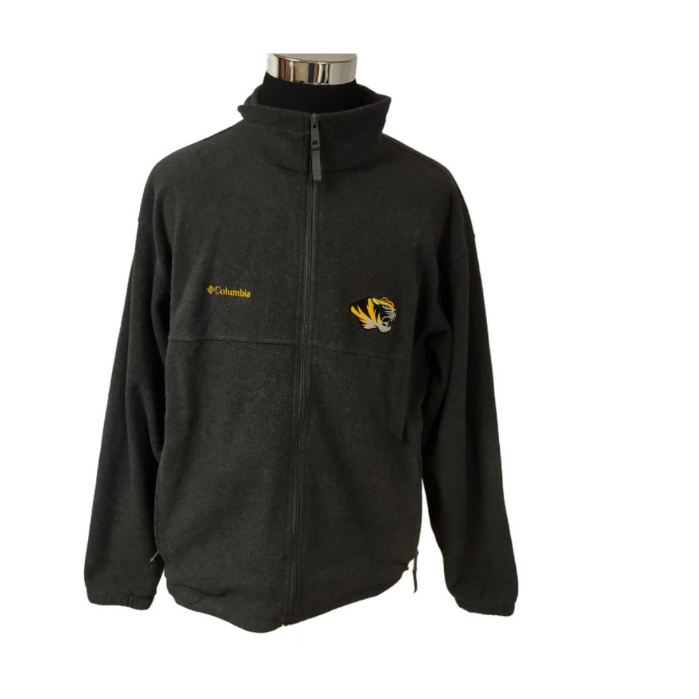 Nike University of Missouri Tigers Mens XL Black Full Zip Hooded Windbreaker